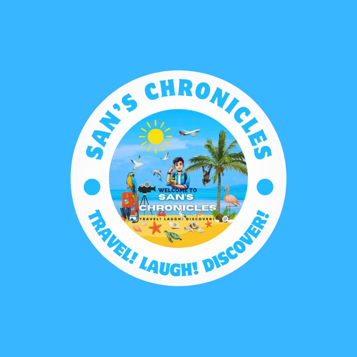 San’s Chronicles™ Sticker – Stick with the Squad! 🔥🎮