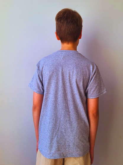 San’s Chronicles™ Official T-Shirt – Wear the Adventure! 🎉👕 Grey